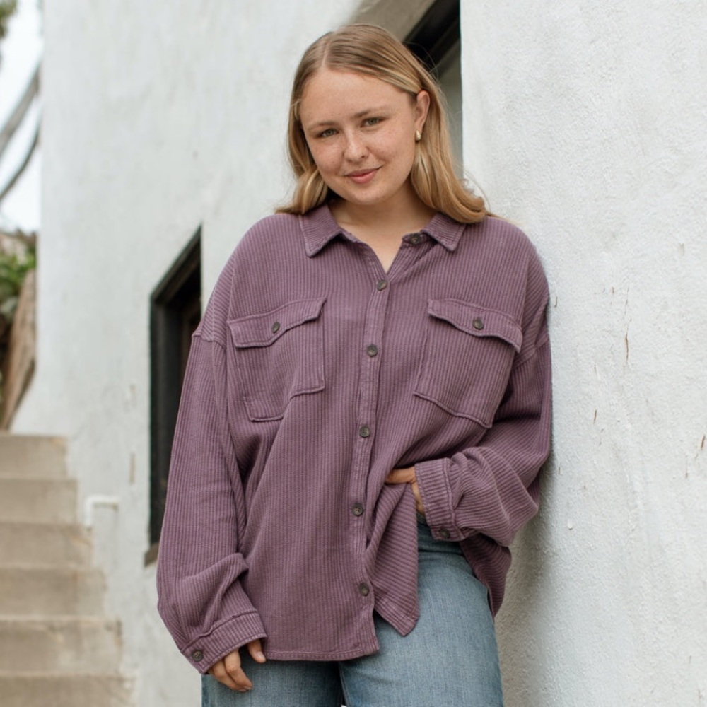 CJLA Johnson Waffle Button Down